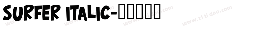 Surfer Italic字体转换